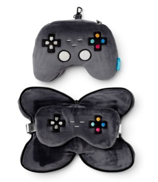 Poduszka podrózna z maską na oczy - maskotka Game Over pad