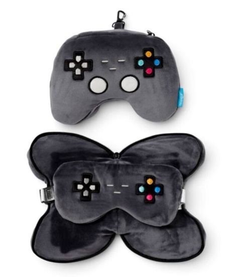 Poduszka podrózna z maską na oczy - maskotka Game Over pad