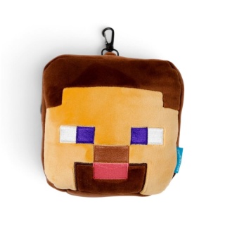 Poduszka podrózna z maską na oczy - maskotka Minecraft Steve
