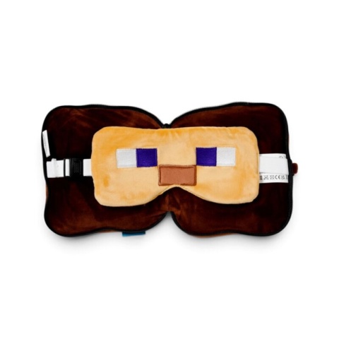 Poduszka podrózna z maską na oczy - maskotka Minecraft Steve