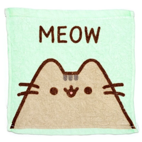 Skompresowany ręcznik podróżny kot Pusheen meow - zielony