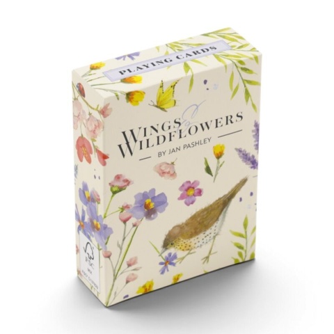 Standardowa talia kart do gry Jan Pashley Wings & Wildflowers