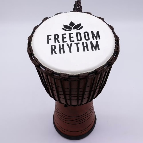 Duży Bęben Djembe Pro Rytm Wolności (wysoki) 50cm