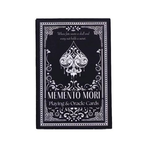 Gotyckie Karty do Gry i Wyroczni Memento Mori talia 54 karty