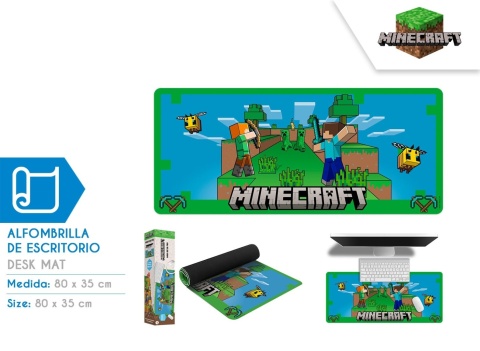 Desk mat Minecraft - mata podkładka na biurko pod myszkę i klawiaturę