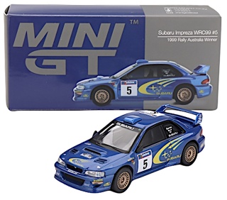 Mini GT 00975 Subaru S5 WRC98 #3 C.McRae 3rd Rally Monte-Carlo 1998 1:64