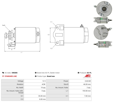Nowy rozrusznik HONDA ATC250ES ATC250SX TRX250 Fourtrax TRX300 TRX300FW
