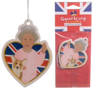 Odświeżacz Powietrza Royal Bloom - Air Freshener Królowa i Corgi