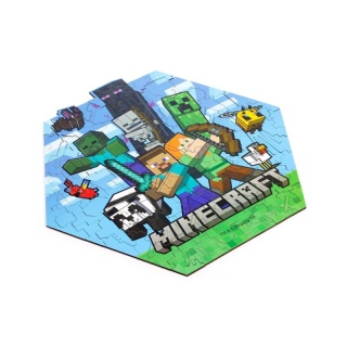 Puzzle drewniane 130 elementów - Minecraft Creeper