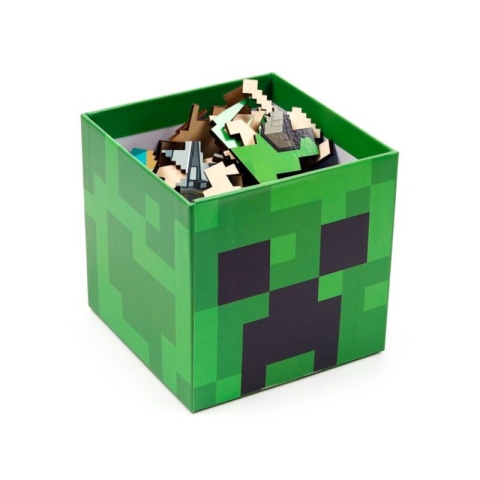 Puzzle drewniane 130 elementów - Minecraft Creeper