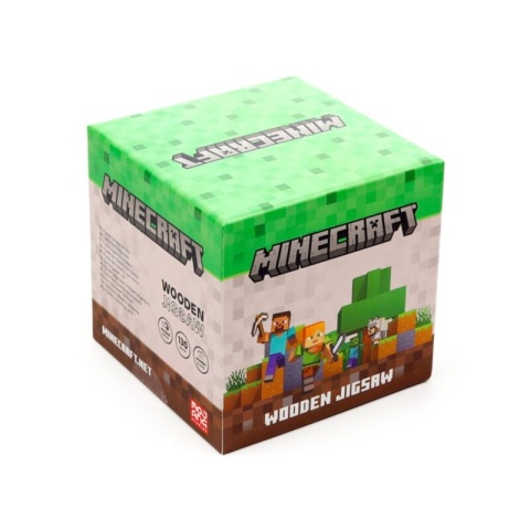 Puzzle drewniane 130 elementów - Minecraft Creeper