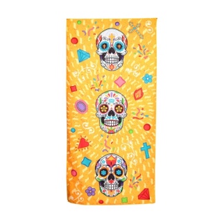 Ręcznik plażowy z mikrofibry Day of the Dead 180x85 cm