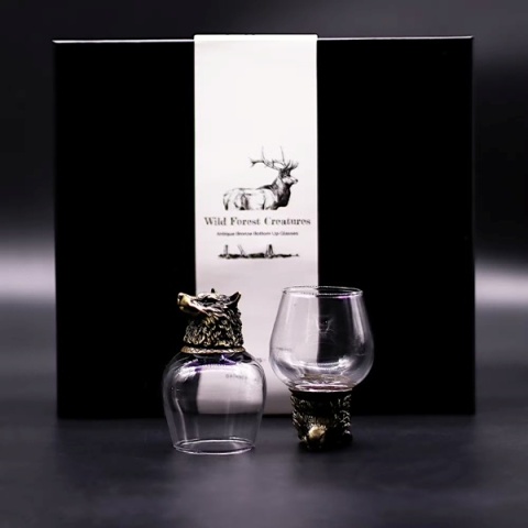 Zestaw 6 Kieliszków do wódki Bottom Up 100ml Dzikie Leśne Stworzenia