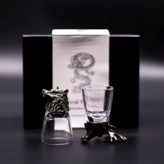 Zestaw 6 Kieliszków do wódki Bottom Up 50ml Dzikie Leśne Stworzenia