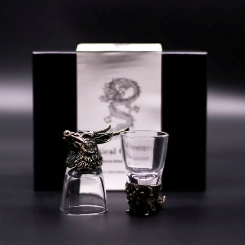 Zestaw 6 Kieliszków do wódki Bottom Up 50ml Dzikie Leśne Stworzenia
