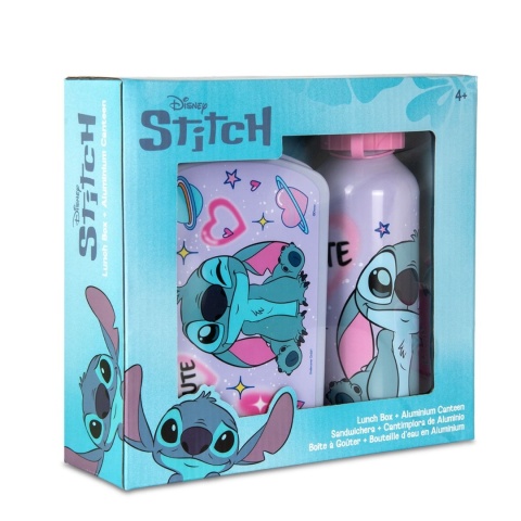 Zestaw śniadaniówka + bidon 500ml Stitch