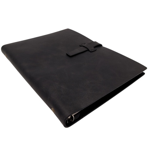 Elegancki Notes Skórzany A5 Vintage Retro z Zamknięciem - Pamiętnik Dziennik