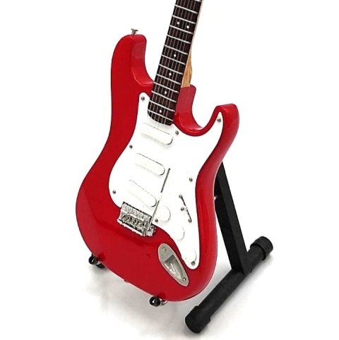 Mini gitara w stylu Dire Straits Mark Knopfler dekoracja prezent dla fana