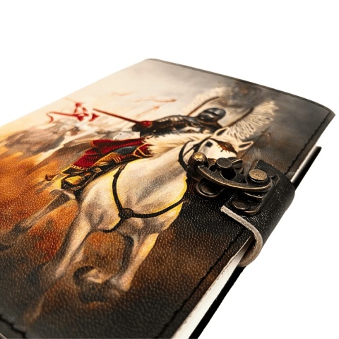 Notes Skórzany Pamiętnik Husaria Patriotyczny - 200 stron