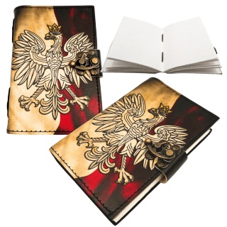 Notes Skórzany Pamiętnik Polski Orzeł Patriotyczny - 200 stron