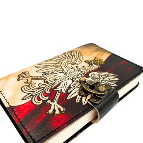 Notes Skórzany Pamiętnik Polski Orzeł Patriotyczny - 200 stron