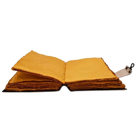 Skórzany Notes Retro z Motylem - Elegancki Pamiętnik z Koziej Skóry 200 str
