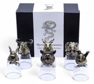 Zestaw 6 Kieliszków do wódki 50 ml Mistyczne Stworzenia
