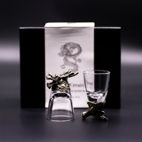 Zestaw 6 Kieliszków do wódki 50 ml Mistyczne Stworzenia