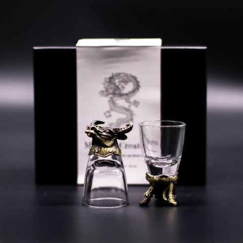 Zestaw 6 Kieliszków do wódki 50 ml Mistyczne Stworzenia
