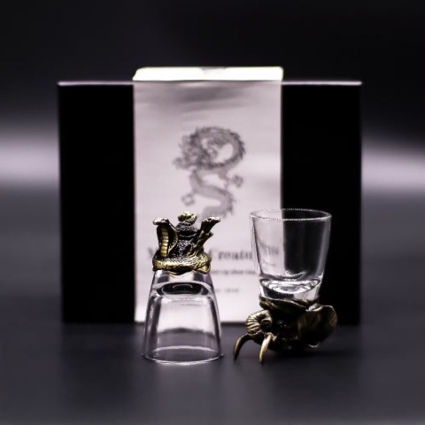 Zestaw 6 Kieliszków do wódki 50 ml Mistyczne Stworzenia