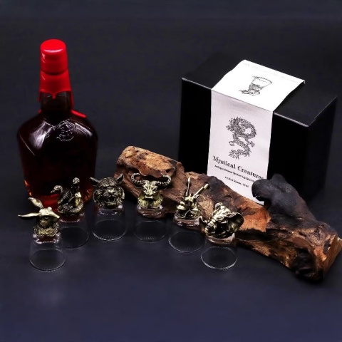 Zestaw 6 Kieliszków do wódki 50 ml Mistyczne Stworzenia