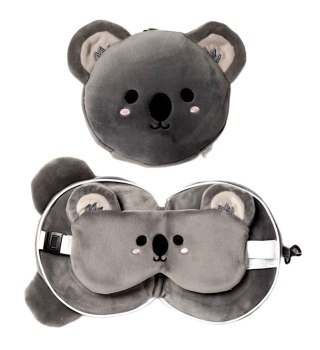 Miś koala poduszka podróżna + maseczka maskotka