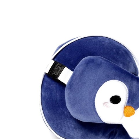 Pingwinek poduszka podróżna z maseczką na oczy - maskotka pingwin Miruś