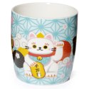 Porcelanowy kubek Maneki Neko Lucky Cat