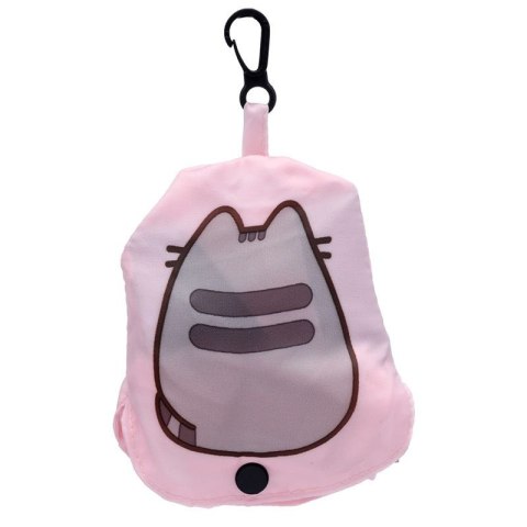 Różowa składana torba na zakupy Kot Pusheen