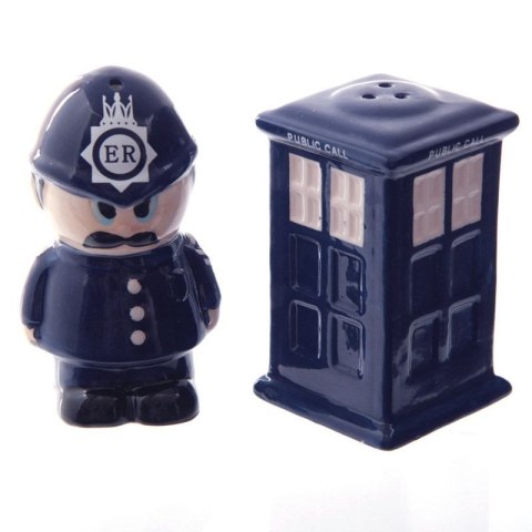 Solniczka i pieprzniczka Policjant i Budka policyjna - jak Tardis Doctor Who