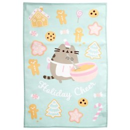 Świąteczna ściereczka kuchenna z bawełny Świąteczny Wesoły Pusheen Kot